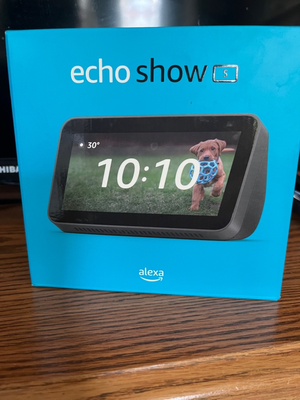 Amazon Echo Show 5 - Black with Bright Blue Packaging